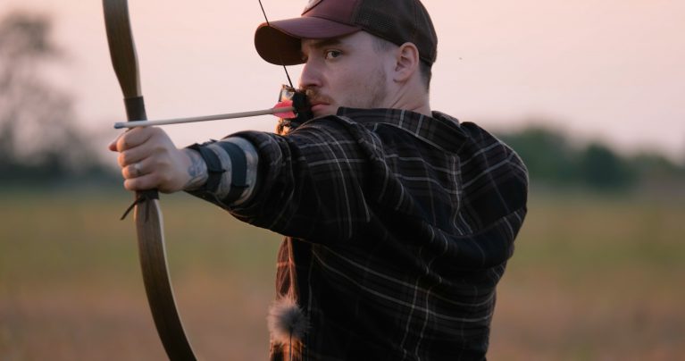 Man taking Aim with a bow! 